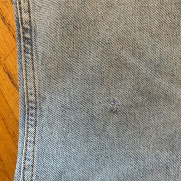 WeWoreWhat Culotte Indigo Denim Cuffed Overalls - Zia Light Rustic, Size S - Picture 10 of 11